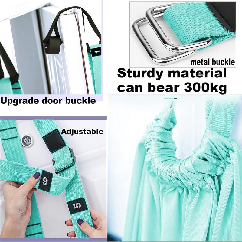 tchrules Leg Stretcher Strap, Backbend Training Belt with Door Anchor, Flexibility Trainer Stretching Equipment Assist Stretch Strap for Fitness Gymnastics Dance Aerial Yoga Ballet - Image 3